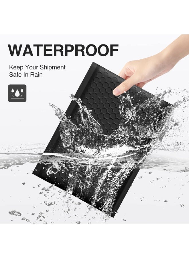 4x8 Inches Poly Bubble Mailers Self Seal Black Padded Envelopes Waterproof Envelopes Shipping Envelopes Bags Pack of 50 - view 5